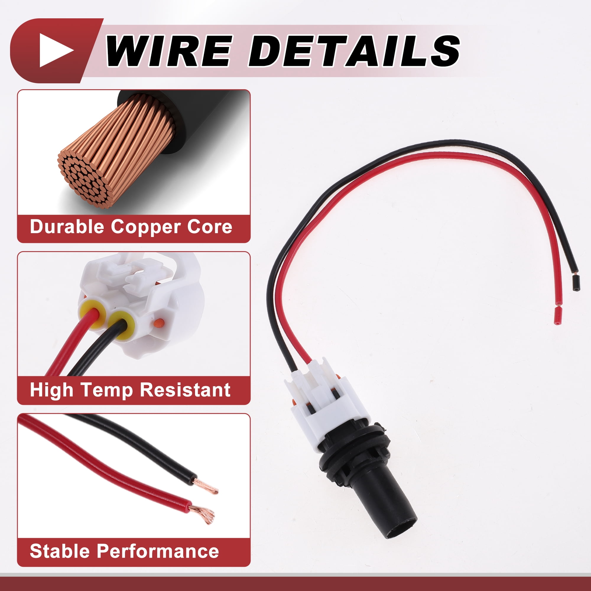 Unique Bargains Side Marker Light Socket Wiring for Toyota 4Runner 2013-2021