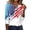 White, variant on Womens 250th Anniversary Usa Shirt 3/4 Length Sleeve Womens Tops 250 Anniversary Usa Flag Print Button Down V Neck Patriotic 4th Of July Shirts for Women