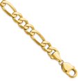 thumbnail image 1 of 14k Yellow Gold 10mm Flat Figaro Chain, 1 of 5