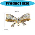 thumbnail image 5 of Osdhezcn Elegant Crystals Bowknot Brooch Sturdy Alloy Jewelry for Her, 5 of 9