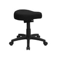 thumbnail image 2 of Flash Furniture Utility Stool with Saddle Seat, Black, 2 of 5