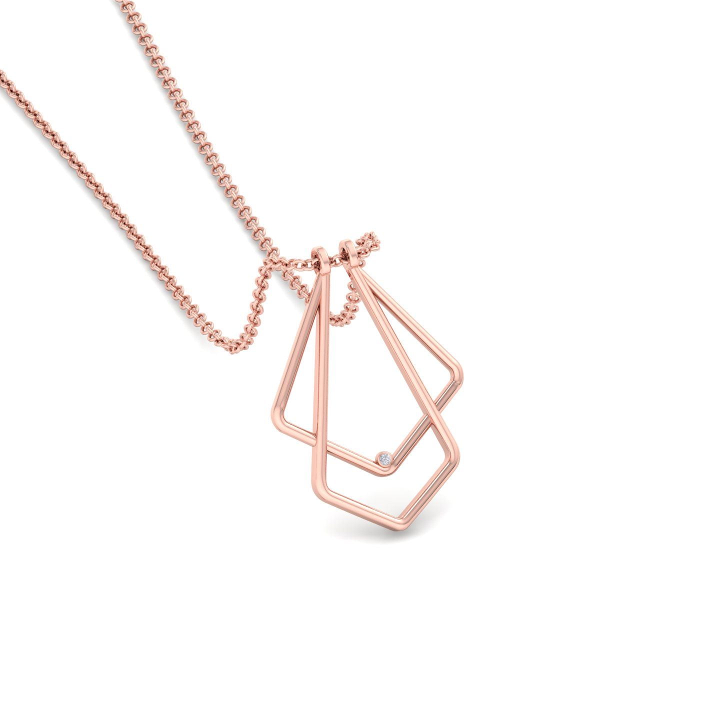 Belinda Jewelz Ring Holder Necklace In Rose Gold | Engagement Ring Holder Necklace | Minimalist Necklaces For Women | Dainty Necklace | Simple Necklace | Cute Ring Holder Necklace | Aesthetic Jewelry