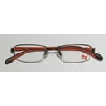 thumbnail image 2 of NEW PUMA 15364 GIGA MENS/WOMENS DESIGNER HALF-RIM BROWN / COPPER ADULT SIZE CASUAL VISION CARE FRAME DEMO LENSES 47-16-135 FLEXIBLE HINGES EYEGLASSES/GLASSES, 2 of 9