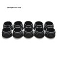thumbnail image 1 of OO 10x Tapas De Plástico Negro En Blanco Tapa Inserto Tapones Para Tubo Redondo, 1 of 4