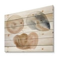 thumbnail image 2 of Designart 'Holiday Set With Abstract Beige and Blue Circle Spot' Modern Print on Natural Pine Wood, 2 of 5