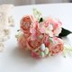 thumbnail image 4 of Flores Decorativas para la Decoración Del Hogar 5-Cabeza Combinaciones de Flores Artificiales de Hortensias Peonías Y Bayas para la Boda Y la Decoración Del Hogar, 4 of 4