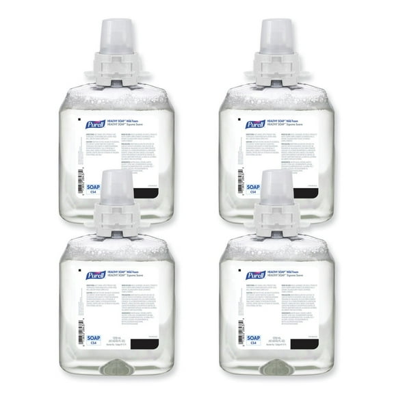 PURELL 5174-04 1250 ml Fragrance-Free HEALTHY SOAP Mild Foam for CS4 Dispensers (4/Carton)