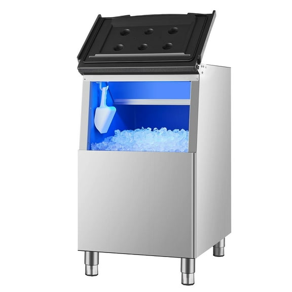 Stainless Steel Commercial Ice Bin – 250lbs Large Capacity, Food Grade Ice Storage Solution