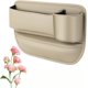 thumbnail image 1 of Mylanci Bolsa de cuero para portavasos de coche, caja de almacenamiento para asiento de coche con portavasos, organizador de relleno para huecos de asiento de coche, bolsa de cuero para huecos de coch, 1 of 7