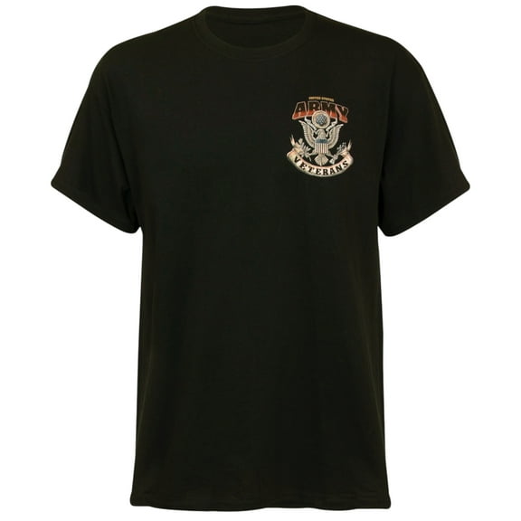 Army Veterans "Proud To Have Served" Men's Graphic T-Shirt in Black, Medium