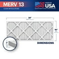 thumbnail image 3 of BNX TruFilter 10x24x1 Air Filter MERV 13 (4-Pack) - MADE IN USA - Electrostatic Pleated Air Conditioner HVAC AC Furnace Filters for Allergies, Pollen, Mold, Bacteria, Smoke, Allergen, MPR 1900 FPR 10, 3 of 5
