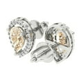 thumbnail image 2 of 2.72 ct Screw-Back Stud Earrings for Women | 8x5mm Pear Cut Natural Morganite | 18K White Gold, 2 of 5