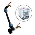 thumbnail image 1 of Adaptador de IBC, Grifo de Rosca de IBC, con 1 Manguera Y 2 Conexiones Dobladas, de Agua de Riego para Jardín Doméstic Superior Inferior Latón 14mm Macarena Adaptador de grifo de tanque IBC, 1 of 8