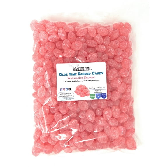Olde Time Watermelon Sanded Candy Drops ~ 4 lbs.