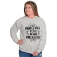 thumbnail image 5 of Bare Foot Buck Wild Cute Southern Women Crewneck Sweatshirt Brisco Brands M, 5 of 6