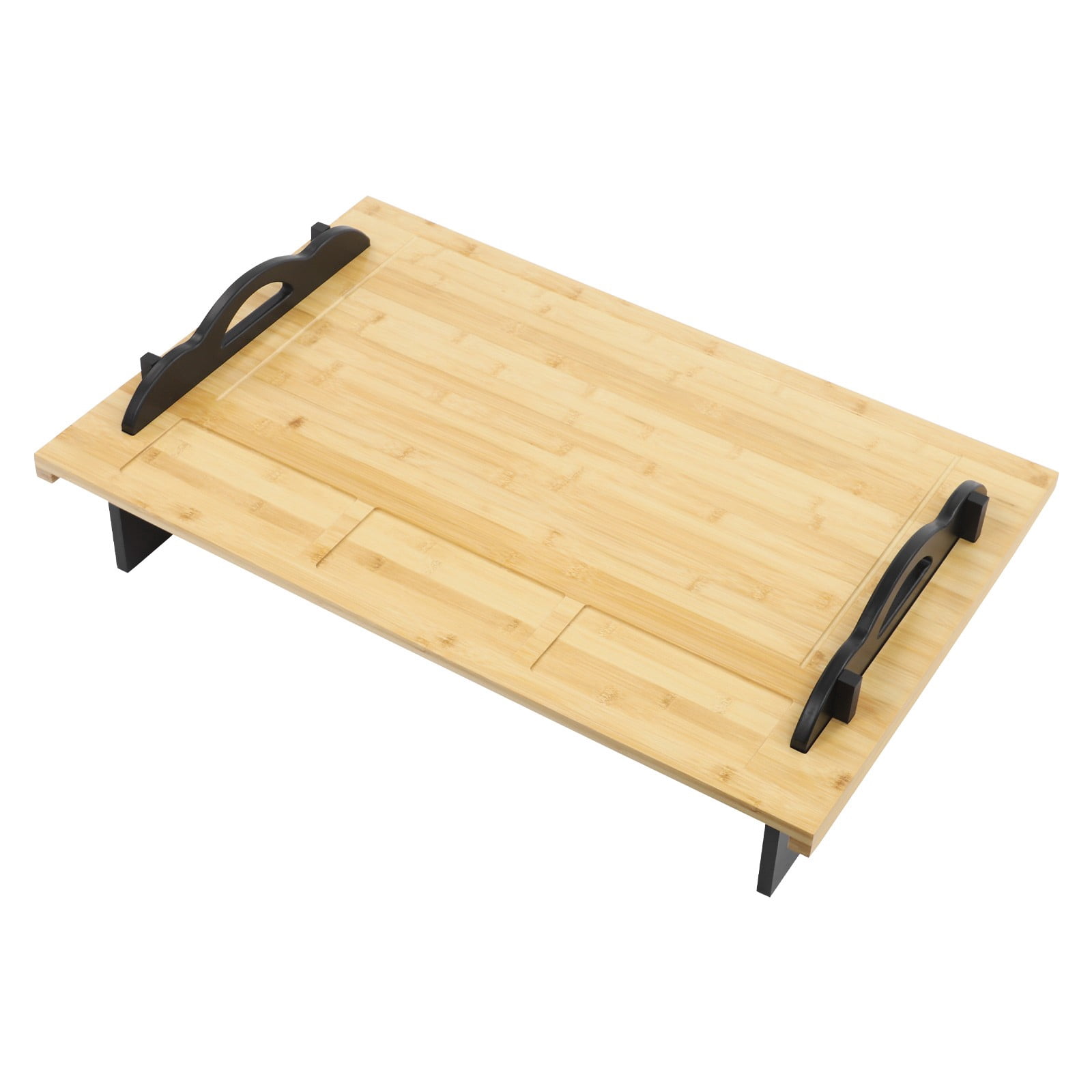 Stove Top Cover Board with Handles for Gas & Electric Stoves Wood Color