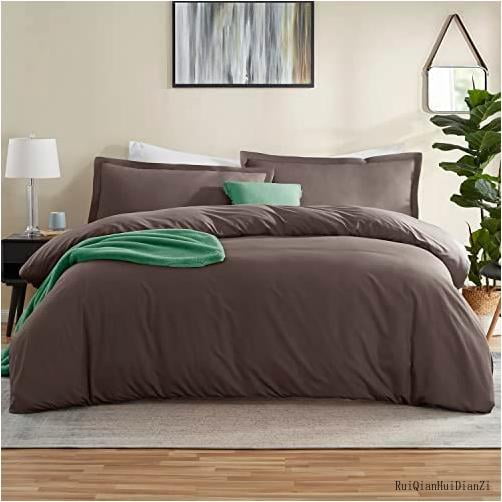 Chocolate Brown Duvet Cover Full Size Soft Full Size Duvet Cover Set