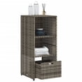 thumbnail image 5 of vidaXL Patio Storage Cabinet Tool Organizer Outdoor Furniture Poly Rattan, 5 of 11