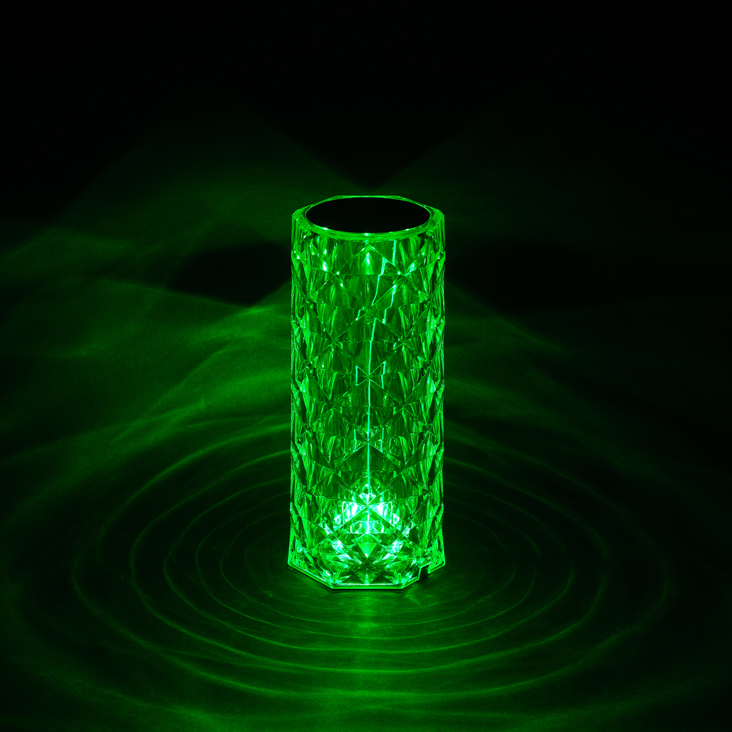 LED Integrated Rechargeable Crystal Portable Touch Lamp with Included Remote Control and USB Cable
