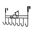 thumbnail image 3 of Over The Door Hooks Storage Rack No Drill Installation 1-Piece - Clothing Organization Space Saving(Black), 3 of 4