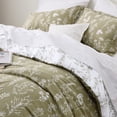 thumbnail image 3 of Juego de edredón Bedsure King verde oliva con 2 fundas de almohada, 3 of 6