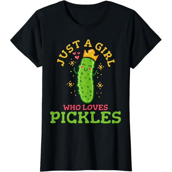 Pickle Just A Girl Who Loves Pickles Vegan T-Shirt