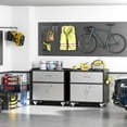 thumbnail image 5 of Metal Garage Cabinets with Rolling Tool Cart Boxes - Heavy-Duty Mobile Storage with Lockable Wheels, Multi-Layer Shelves & Drawers for Garage, 5 of 10