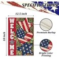 thumbnail image 6 of Welcome Spring Summer Hydrangea Garden Flag 12 x 18 Inch Double Sided, Burlap Floral Flower Welcome Yard Outdoor Flag, 6 of 6