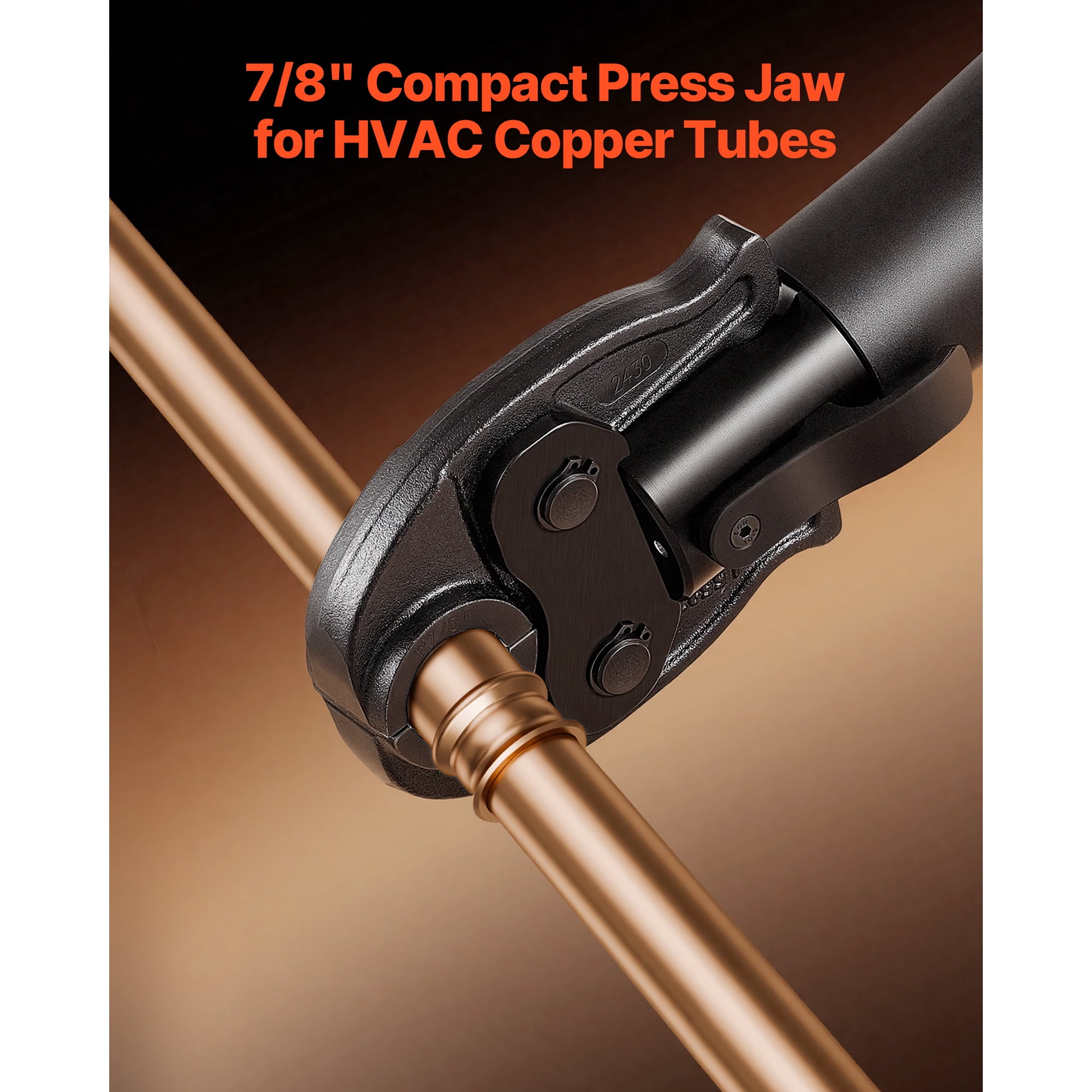 KFFKFF 7/8" Press Jaw for Compact Series Press Tools, Hardened Steel Jaw for High-Pressure HVAC/R Applications - Compatible with 24KN Press Tools for Copper Pipe Connections