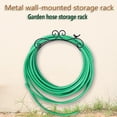 thumbnail image 3 of Garden hose wall mount bracket, heavy hook, outdoor patio hose bracket, 3 of 5