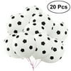 20Pcs 12Inch Party Balloon Soccer Latex Rubber Balloons for Decoration 3g (Football Pattern)