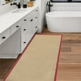 thumbnail image 5 of Linon McClure Machine Tufted Polypropylene 2'6"x12' Rug in Natural and Red, 5 of 5