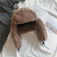 thumbnail image 4 of CoCopeanut Topi Wanita 2021 Topi Musim Dingin Topi Ushanka untuk Wanita Topi Dingin Tebal Topi Hangat Topi Tahan Angin Topi Hangat Topi Pilot dengan Penutup Telinga, 4 of 6