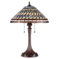 thumbnail image 2 of RADIANCE Goods Tiffany-Style 2 Light Mission Table Lamp 16" Shade, 2 of 3