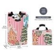 thumbnail image 2 of Yayeee Freestanding Laundry Hamper with Handle Collapsible Large Storage Basket for Clothes, Brown Gingerbread House, 2 of 7