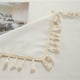 thumbnail image 5 of Mantel rectangular de algodón blanco con borlas, cubierta de mesa lavable de granja para cocina, sala de estar, comedor, decoración de Picnic, 5 of 5