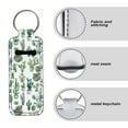 thumbnail image 6 of Yuyamidu Cactus Chapstick Holder Keychain Decor Elastic Lip Balm Holster Keychain Holder Portable Lipstick Organizer Keychain for Women Lip Gloss Accessories, Green, 6 of 6