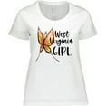 thumbnail image 3 of Inktastic West Virginia Girl- Butterfly Women's Plus Size T-Shirt, 3 of 5