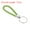 Fruit Green, variant on Braided Leather Keychain with Stainless Steel Key Ring, PU Woven Wristlet Lanyard, Sky Blue