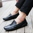 thumbnail image 6 of Men's Casual Fashion Leather Shoes Comfortable Lazy Loafers Outdoor Driving Work, 6 of 7