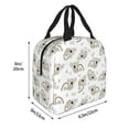 thumbnail image 2 of Yiaed Cartoon Koala Print Insulated Lunch Bag Reusable Cute Tote Lunch Box, Leakproof Cooler Lunch Bags for Work Office Travel School Picnic, 2 of 5