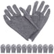 thumbnail image 1 of 12 guantes de algodón, guantes de trabajo grises, guantes de trabajo manual, guantes de trabajo de protección de seguridad para uso industrial para protección de tráfico y trabajo, 1 of 6