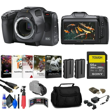 Blackmagic Design Pocket Cinema Camera 6K G2 + 64GB SF-G Tough Card + More