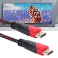 thumbnail image 4 of Cable de nailon HDMI 1080P HD de alta velocidad de 5 m/16,40 pies con conexión chapada en oro para cable digital Ethernet, 4 of 7