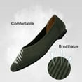 thumbnail image 3 of Women's Flats Shoes Pointed Toe Knit Ballet Comfortable Dressy Slip On Flat, 3 of 12