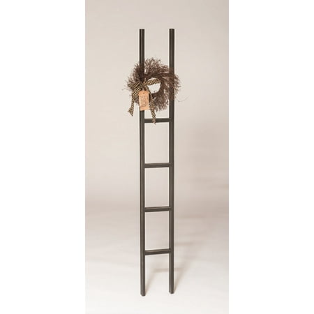 Antique Primitive Tool - Furniture Barn USA™ Rustic Primitive 5' Tall Straight Decorative Ladder