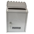 thumbnail image 4 of CIMAXIC 1Set Silver Mailbox with Lock for Outdoor Use 12x8.5in, 4 of 8