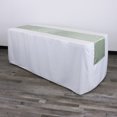 thumbnail image 2 of Your Chair Covers - Sage 14 x 108 Inch Satin Table Runner for Restaurants, Weddings, Dinner or Birthday Parties, 2 of 2