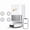 White-P10ProUltra Combo Mop Pad, variant on MOVA P10 Pro Ultra Robot Vacuum and Mop, Extenable Mop, Edge-to-Edge Cleaning,13000 Pa Suction, CleanLift System, Hot Water