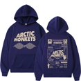 thumbnail image 1 of Sudaderas con capucha Retro Arctic Monkeys Music Tour con estampado de doble cara para hombres y mujeres, sudadera Harajuku de Hip Hop, Sudadera con capucha Y2K de gran tamaño, ropa de calle, 1 of 1
